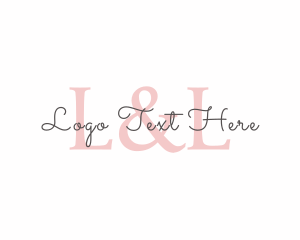 Letter - Fashion Designer Signature Clothing logo design