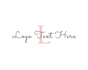 Fashion Designer Signature Clothing Logo