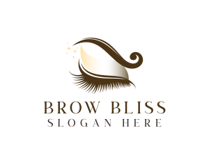 Cosmetic Eyelash Makeup logo design