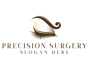 Cosmetic Eyelash Makeup logo design