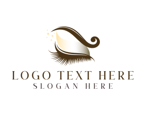 Makeup Artist - Cosmetic Eyelash Makeup logo design