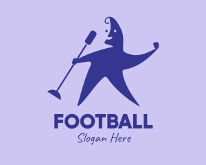 Violet - Blue Superstar Singer logo design