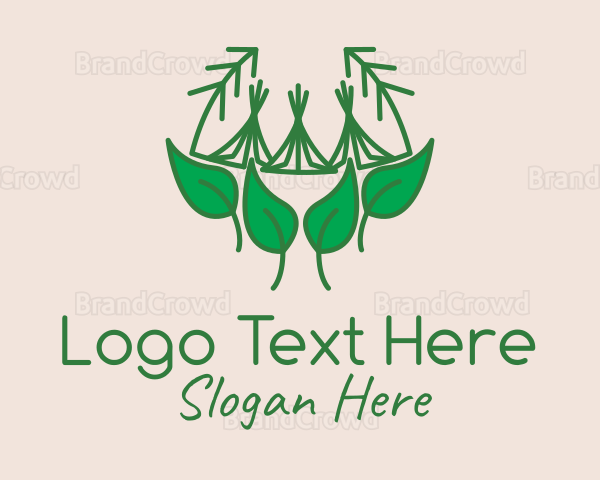 Eco Leaf Tent Logo