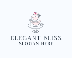 Wedding - Wedding Cherry Cake logo design