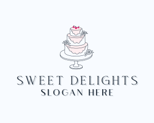 Cake - Wedding Cherry Cake logo design