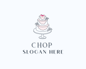 Wedding - Wedding Cherry Cake logo design