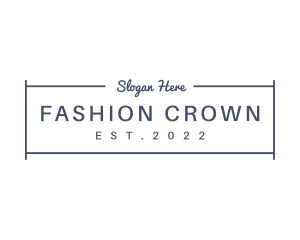 Luxury Fashion Apparel logo design