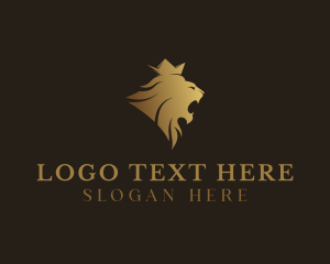 Crown - Lion Crown Company logo design