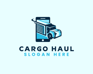 Mobile Truck Transport logo design