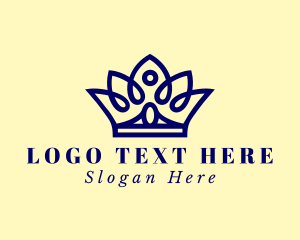 Elegant Pageant Crown  logo design