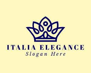 Elegant Pageant Crown  logo design