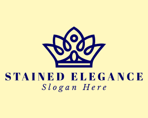 Elegant Pageant Crown  logo design