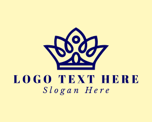 Elegant Pageant Crown  Logo