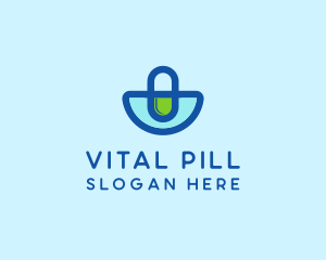 Pill - Medicine Pill Pharmacy Chemist logo design