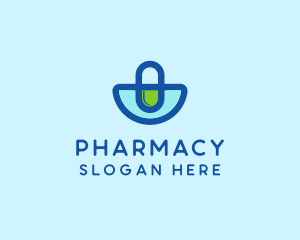 Medicine Pill Pharmacy Chemist logo design