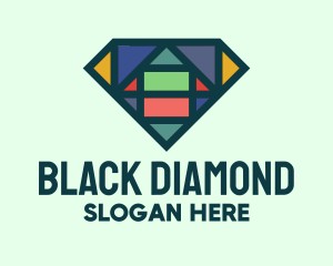 Diamond Stained Glass logo design