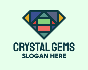 Diamond Stained Glass logo design