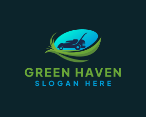 Lawn Mower Garden logo design