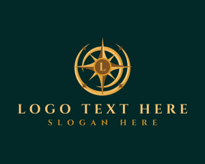 Voyage - Travel Compass Star logo design