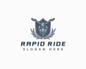 Motorbike Shield Wing logo design