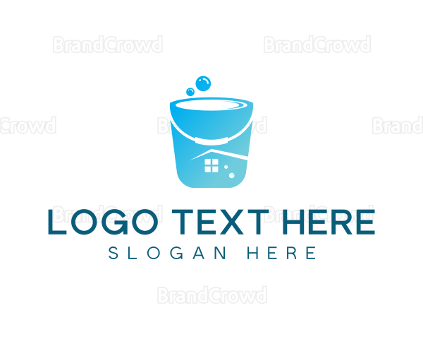 Bucket Home Cleaning Products Logo
