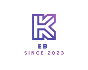 Company Letter K Outline logo design