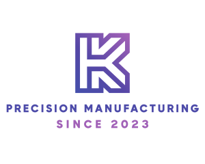 Manufacturing - Company Letter K Outline logo design