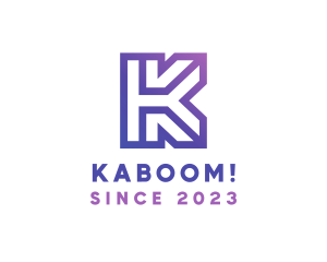 Company Letter K Outline logo design