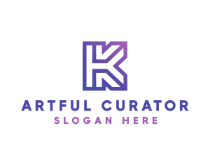 Company Letter K Outline logo design