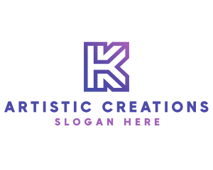 Company Letter K Outline logo design