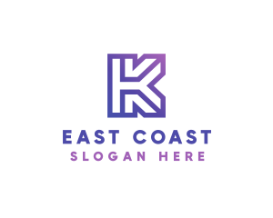 Company Letter K Outline logo design