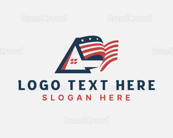 American Flag Property Logo