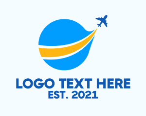 Global Travel Airplane Logo