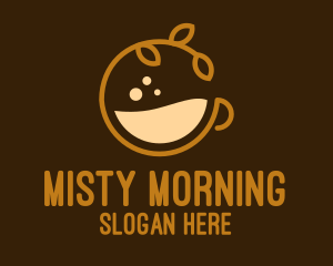 Organic Coffee Cup logo design