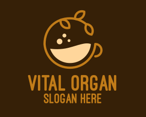 Organic Coffee Cup logo design