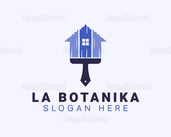 House Renovation Paintbrush Logo