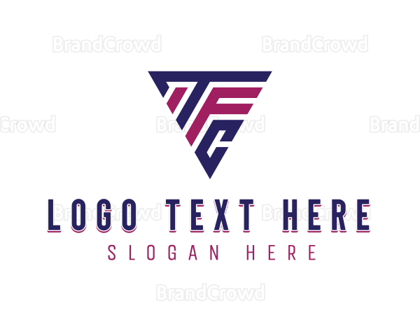 Industrial Triangle Letter TFC Logo