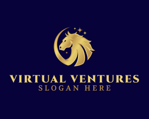 Luxury Horse Animal logo design