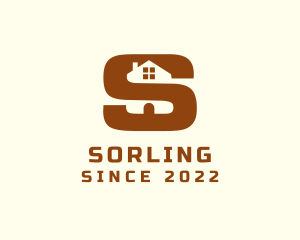 Brown House Letter S logo design