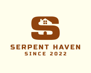 Brown House Letter S logo design