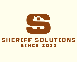 Brown House Letter S logo design