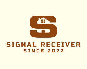 Brown House Letter S logo design