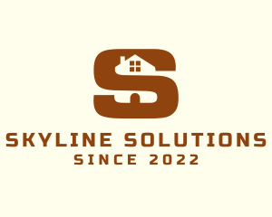 Brown House Letter S logo design