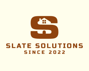 Brown House Letter S logo design