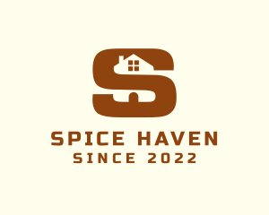 Brown House Letter S logo design