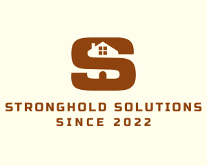 Brown House Letter S logo design