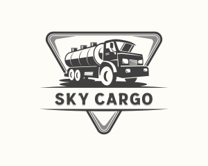 Tanker Truck Petroleum Transportation logo design