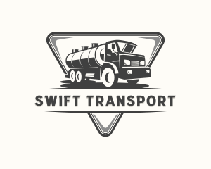 Tanker Truck Petroleum Transportation logo design