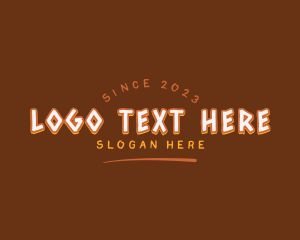 Quirky - Playful Rustic Festival logo design