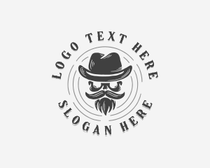 Mustache - Skull Hat Apparel logo design